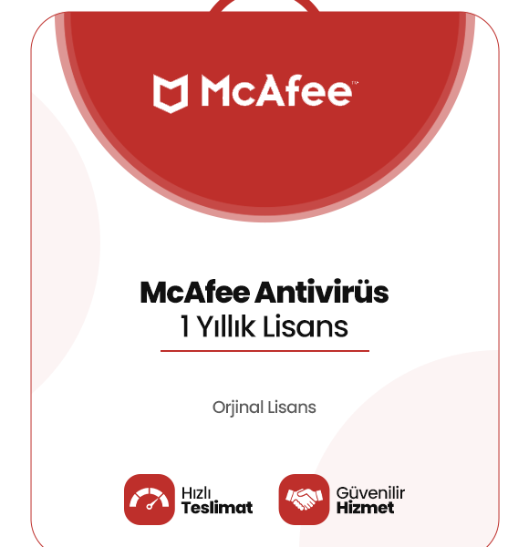 McAfee Antivirüs – 1 Yıl / 1 PC